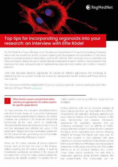 How to incorporate organoid cultures into your research – expert interview product image