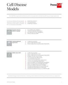 Cell disease models