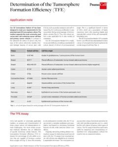 Determination of the Tumorsphere Formation Efficiency (TFE)