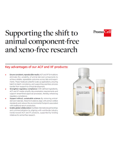Supporting the shift to animal component-free  and xeno-free research