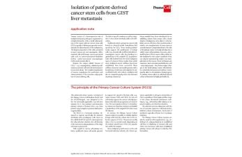 Isolation of patient-derived cancer stem cells from GIST liver metastasis