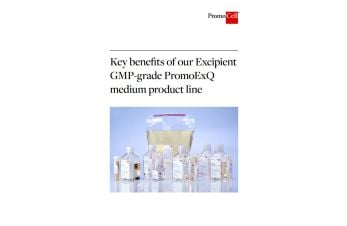 Key benefits of our Excipient GMP-grade PromoExQ medium product line