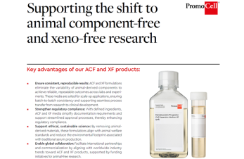 Supporting the shift to animal component-free  and xeno-free research
