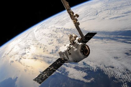 A Dragon spacecraft in orbit